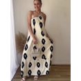 thumbnail image 1 of Vestido largo de tirantes con estampado para mujer, traje femenino de un hombro, Espalda descubierta, Irregular, elegante, holgado, Chic, para playa, Verano, 1 of 4