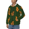 thumbnail image 3 of Kdxio Bold Squirrel Silhouettes Print Men Hoodies Casual Hoodies for Men with Zip Pockets Full Zip Long Sleeve Sweatshirt Sports Hooded Jacket-Small, 3 of 5