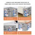 thumbnail image 6 of Merry Christmas Bed Skirt Snowman with Grey Bed Skirts King Size 16 Inch Drop, Wrap Around Dust Ruffle&nbsp;Bedskirt with Adjustable Elastic Belt for Queen Size Beds, 6 of 7