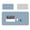 Sky Blue, variant on BotaniNest Desk Pad Protector Mat Dual Side PU- Leather Desk Mat Large Mouse Pad Waterproof- Desk Office Home Table Decor (23.6in×11.8in)