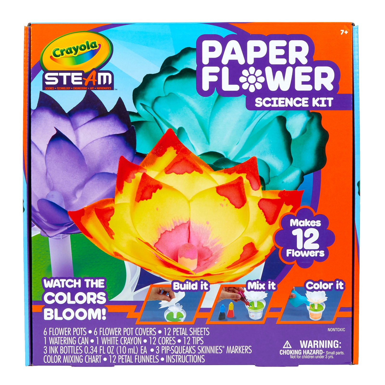 Crayola Paper Flower Science Kits for Kids, Toy Craft Kits, Holiday Toys, Beginner Unisex Child - image 5 of 6