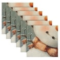 thumbnail image 6 of Qxltty Snowman Hhostat Napkins 20×20in Perfect for Parties Dinners Weddings Cocktail Housewarming Cloth Napkins Set of 6, 6 of 8