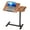 Brown, variant on ROSVOVO Height Adjustable Overbed Table with Wheels - Mobile Standing Rolling Laptop Table Tilting Bed Tray Desk with Hidden Casters for Hospital & Home, Black