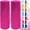 Hot Pink, variant on ATJIA 2 PCS Mesh Ribbon Rolls 10 Inch 10 Yards Decorative Mesh Fabric with Foil for Wreaths DIY Craft Decor Wedding Party Supplies