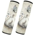 thumbnail image 2 of WOBOGO Cat Plays with Butterfly Seat Belt Cover 2 Piece Soft Comfort Driving Shoulder Pad Suitable for All Cars and Backpacks, 2 of 8