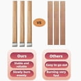 thumbnail image 2 of 40Sets Double-Layered Wooden Candle Wicks and Stands 5.1 X 0.5 Inch Natural Candle for Candles Making,Wooden Candle Wick, 2 of 8