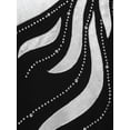 thumbnail image 6 of CHICTRY Kids Girls Shiny Rhinestones Bronzing Dance Dress Long Sleeve Asymmetrical Figure Skating Costume, 6 of 7