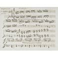 thumbnail image 2 of Beethoven, Ludwig Van 24x19 Gold Ornate Wood Framed with Double Matting Museum Art Print Titled - Manuscript of The Second and Third Movements, Piano Sonata In E Flat, 2 of 4