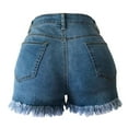thumbnail image 6 of Honeeladyy Clearance under 5$ Denim Shorts for Women Cut Off Distressed Ripped Jean Shorts Stretchy Frayed Raw Hem Hot Short Jeans with Pockets, 6 of 8