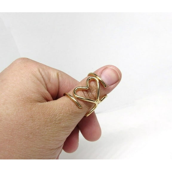 SS DESIGNS Finger Ring Splint in 14k Yellow Gold Fill • Boutonniere Finger Ring • Triggering Thumb Finger Splint • Trigger Finger Ring