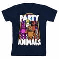 thumbnail image 5 of Five Nights At Freddy's Party Animals Youth Navy Crew Neck Short Sleeve T-shirt - XS, 5 of 7