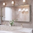 thumbnail image 5 of VIPLOOK Framed Wall Mounted Bathroom Vanity Mirror 59" * 28" - Brushed Bronze, 5 of 10