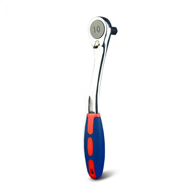 Llave de trinquete de acero de alto carbono, llave dinamométrica de trinquete, reparación de llave de liberación rápida, mango de seguridad, herramienta de mano reemplazable para taller, 10mm Advancent TO006613-02