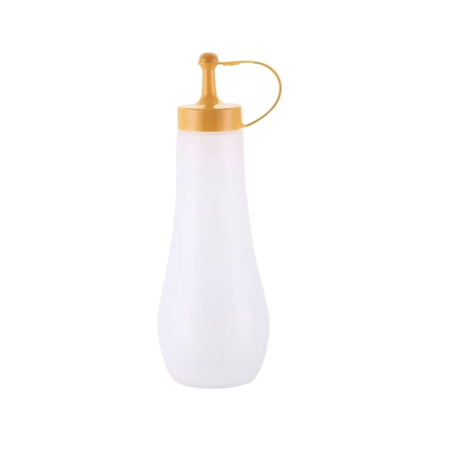 Cateissary Gadgets para cocina, botellas exprimibles para condimentos, fáciles de exprimir y botellas, dispensadores de salsa de tomate Herramientas y accesorios para hornear Amarillo