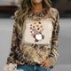 thumbnail image 1 of Ichuanyi liquidación moda para mujeres manga casual de manga redonda redonda de cuello estampado blusa tops blusa ICHUANYI WER202308215245, 1 of 5