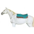 thumbnail image 3 of Horse 32" x 30" Western Contoured Wool Felt Therapeutic Saddle Pad Teal 39209TL, 3 of 5