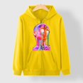 thumbnail image 4 of Chaqueta con capucha Punk suelta con cremallera y estampado de Halloween para mujer, abrigo, sudaderas con capucha, abrigo Pompotops qwe15566, 4 of 7