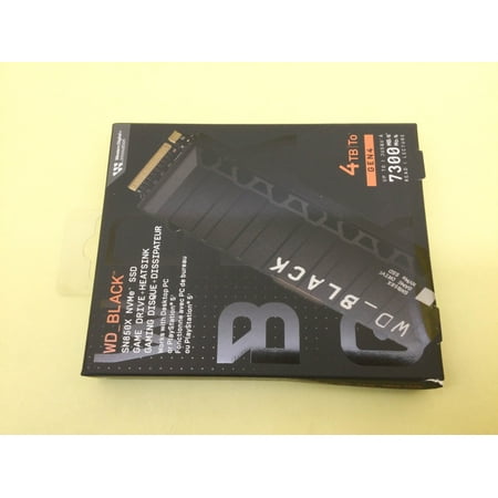 WD BLACK SN850X 4TB PCIe4.0 NVMe Internal Gaming SSD w/heatsink WDS400T2XHE New