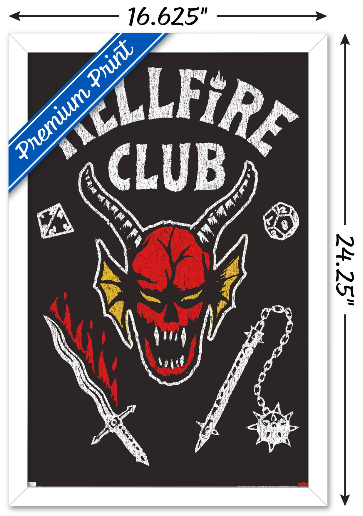 Hellfire Club Wall Poster Netflix Stranger Things Season 4 