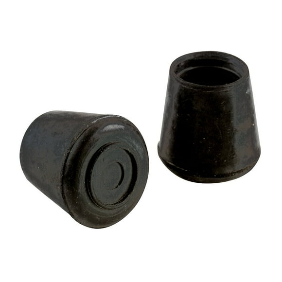 Shepherd Hardware 8622E Leg Tips 1-Inch Inside Diameter Rubber Chair Leg Caps, 40 Pack, Black