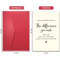 thumbnail image 2 of Goodbye Card for Coworkers Leaving - Heartfelt Farewell Card with Uplifting Message ‘Never Underestimate The Difference You Made’, Retirement Gifts for Women Men, New Job Card for Boss Friends, 2 of 3