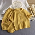 thumbnail image 2 of Akiihool Baby Boy Sweatsuit Baby Boy Clothes 3 6 12 18 Months Fall Winter Outfit Embroidery Waffle Long Sleeve Romper Pants Set Yellow,9-10 Years, 2 of 5
