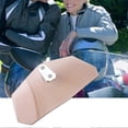 thumbnail image 2 of Universal Motorcycle Adjustable Windscreen Wind Deflector Windshield (Tawny), 2 of 3