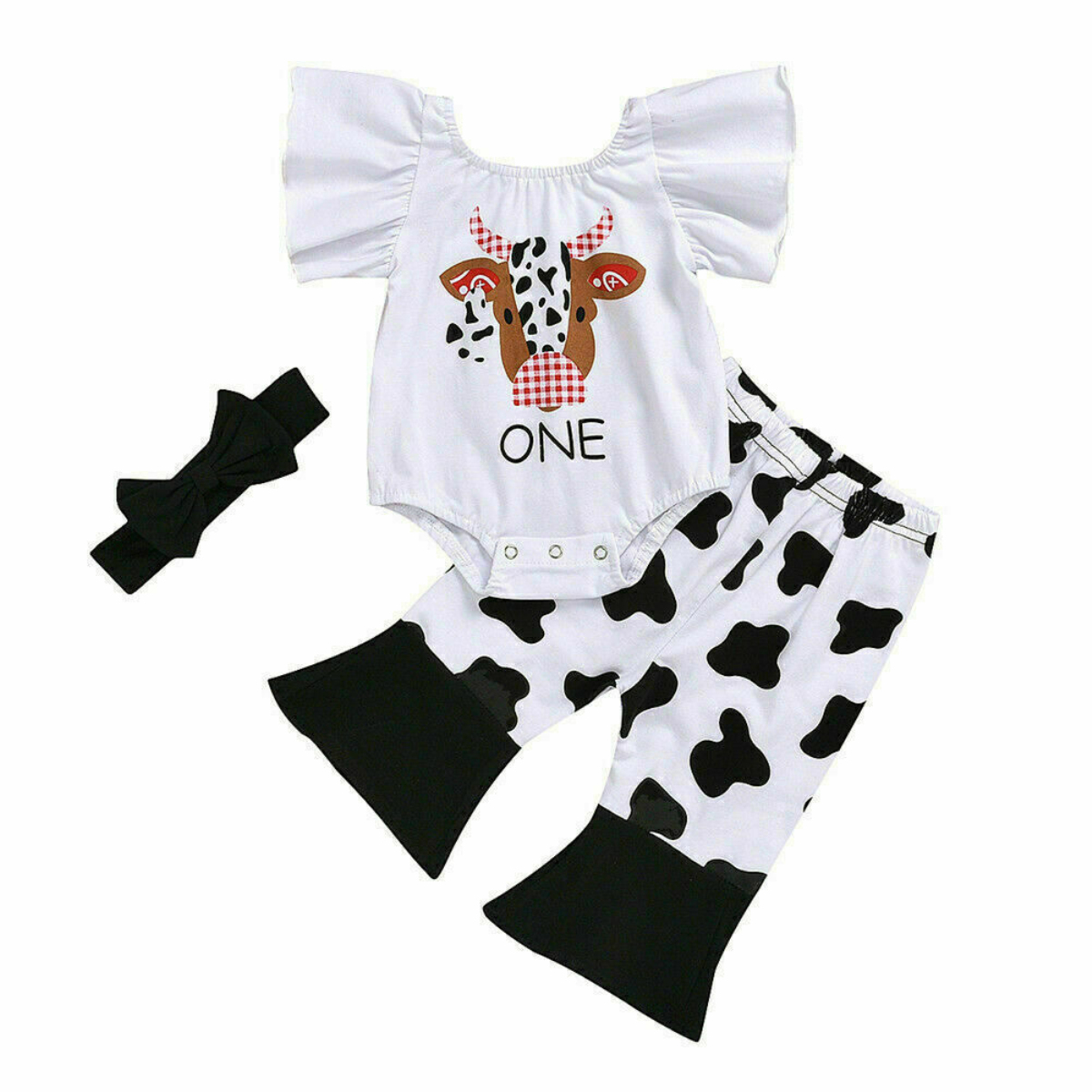 cow outfit for baby girl