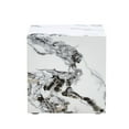 thumbnail image 3 of Modern MDF+Sticker Material Cube Stylish Texture Design Coffee Table, 15.75 Inches (White), 3 of 12