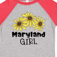 thumbnail image 4 of Inktastic Maryland Girl Black Eyed Susans Flowers Girls Toddler T-Shirt, 4 of 5
