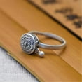 thumbnail image 4 of Anillo de plata tailandés Anillo de pareja Hombre y mujer Ágata de transferencia de mantra de seis caracteres Wmkox8yii  fajkfhkj2078, 4 of 9