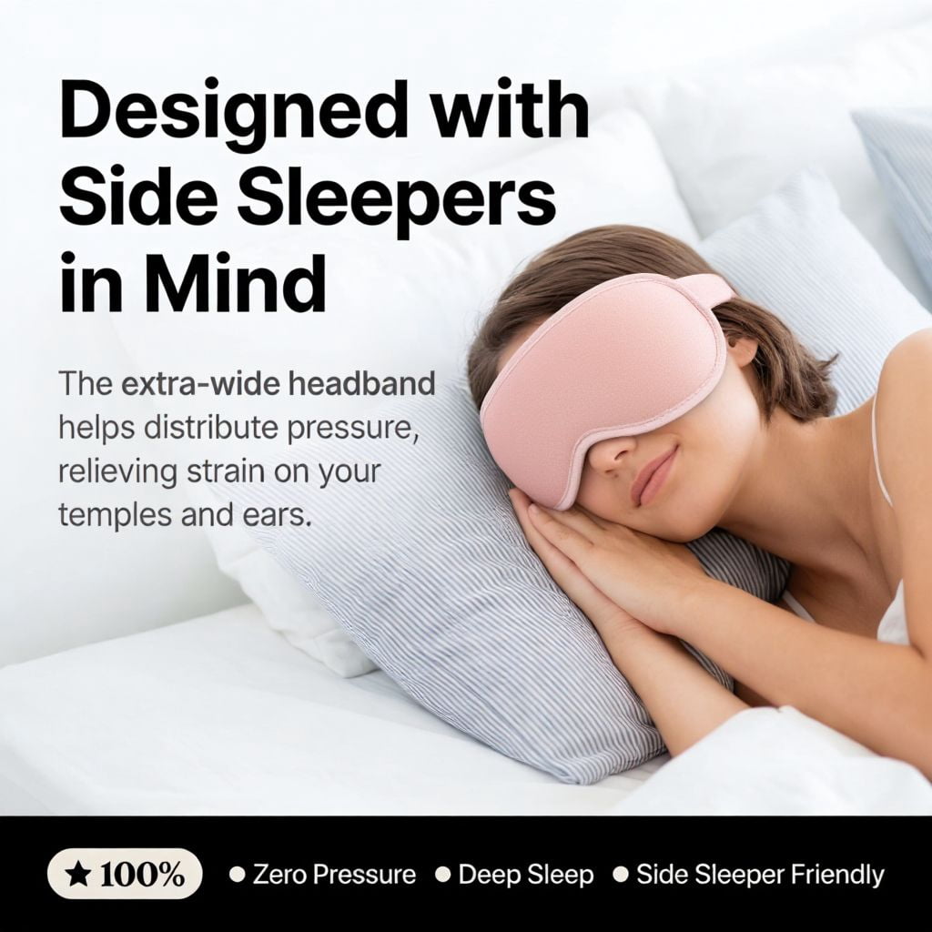 FACEMOON 2 Pack Adult Weighted Sleep Mask – Memory Foam Comfort Design | 99% Light Blocking Zero Pressure | Lash Extension Safe for Travel