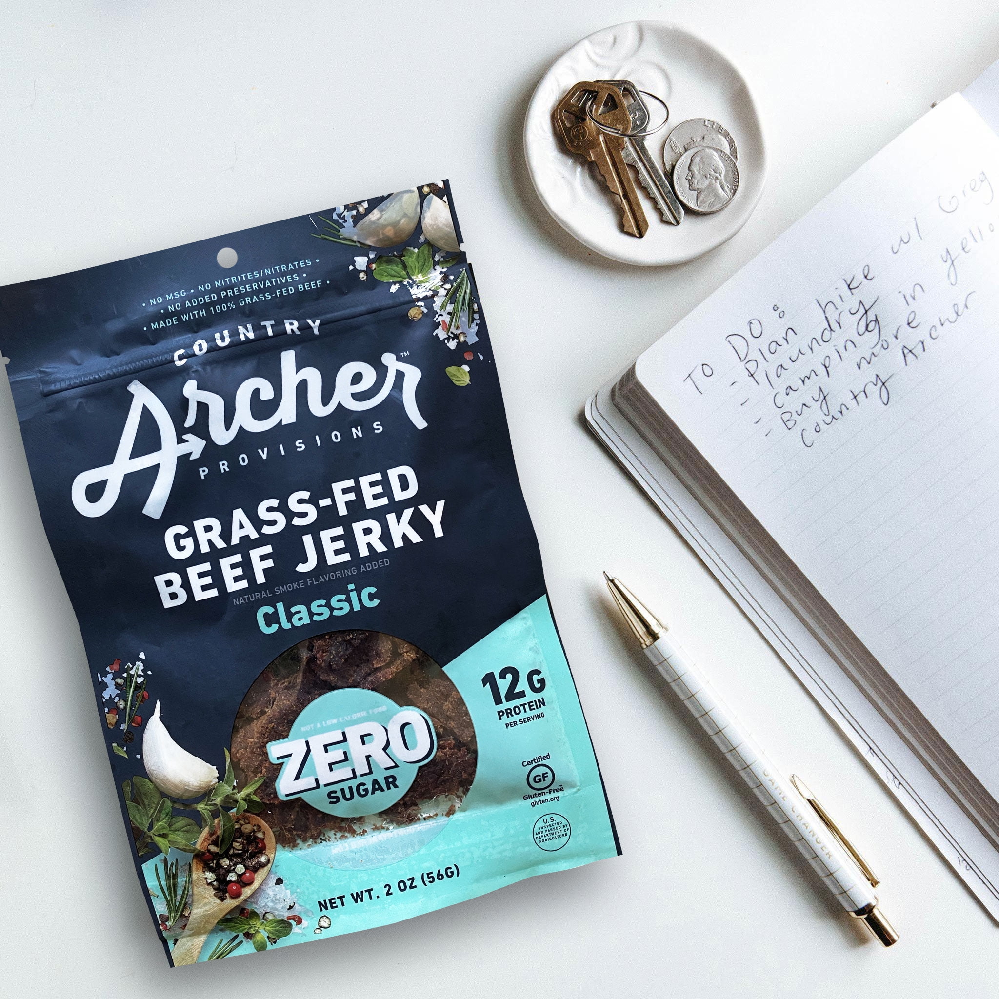 Country Archer 2oz Zero Sugar Classic Beef Jerky