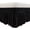 Black, variant on UniVerse Wrap Around Bed Skirt Three Fabric Sides Elastic Dust Ruffled 14 Inch Tailored Drop,Easy to Install Fade Resistant-Beige, Twin/Full