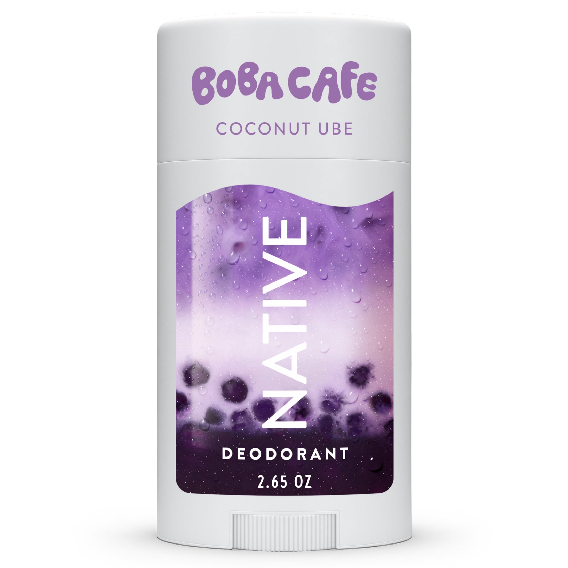 Native Aluminum Free Deodorant, Limited Edition Coconut Ube, 72 Hour Odor Protection, for Women and Men, Boba Café, 2.65oz