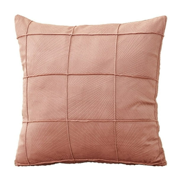 Funda de almohada cepillada con línea de respaldo para sofá y dormitorio