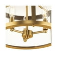 thumbnail image 4 of Gilliam Collection 13 in. Three-Light Vintage Brass New Traditional Semi-Flush Mount, 4 of 10