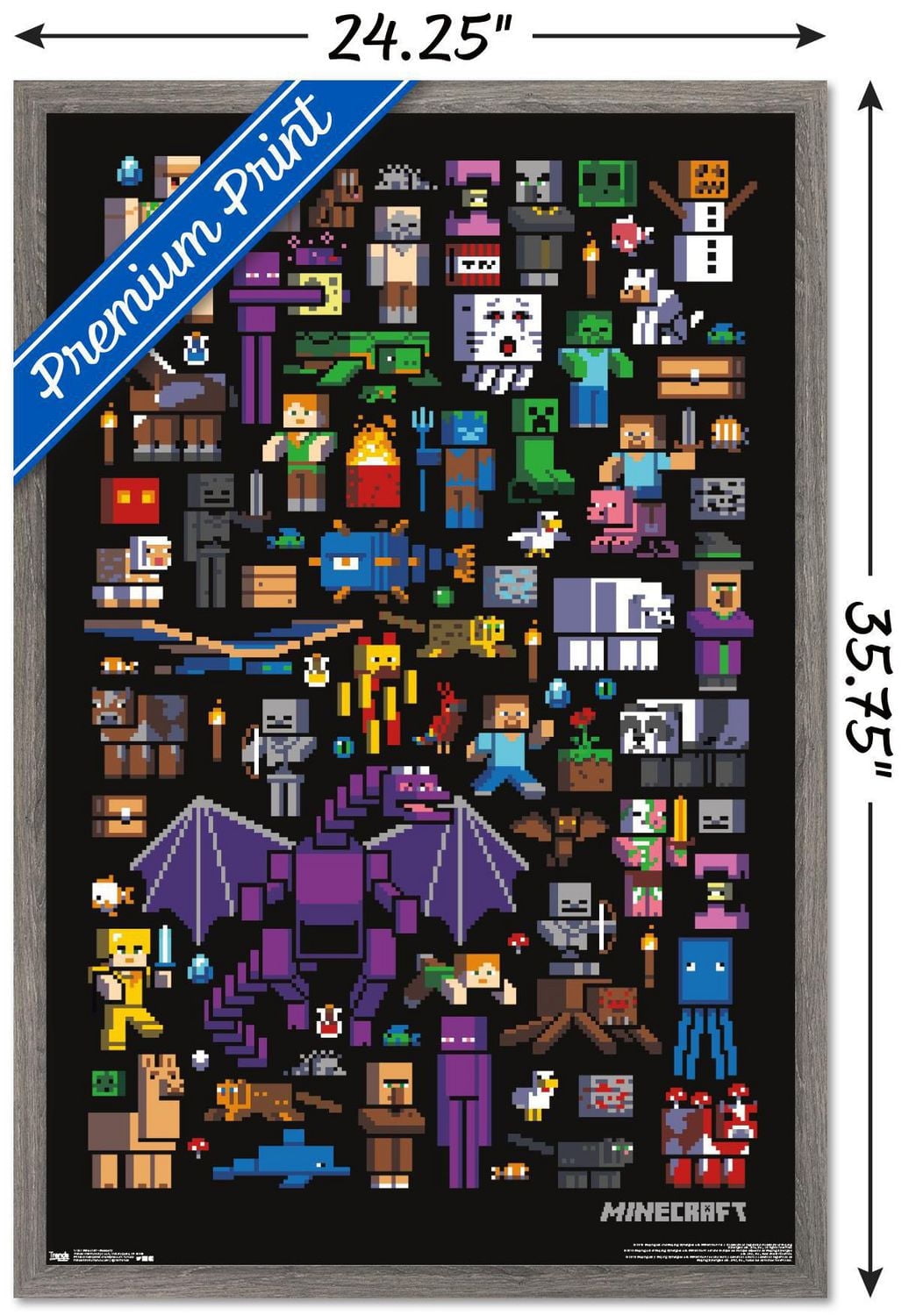 Minecraft - Mobbery Wall Poster, 22.375" x 34"