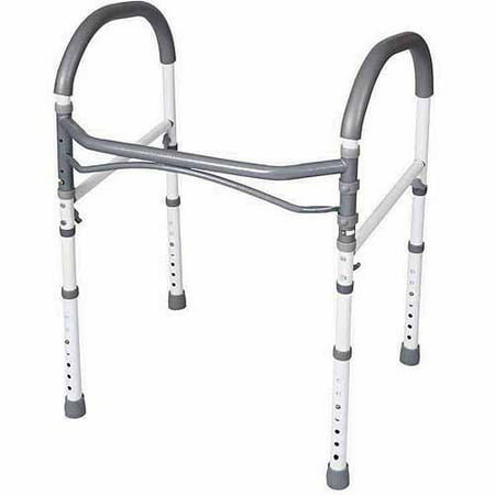 Carex Bathroom Toilet Safety Rails, Toilet Handles For Elderly and Handicap, Bathroom Safety Aid and