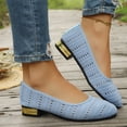 thumbnail image 2 of longantii Women's Flats Shoes Women Comfortable Woven Dress Shoes Black Pointed Toe Flats Ballet Mesh Knit Flat Dressy Slip on Business Casual Shoes for Women, 2 of 7