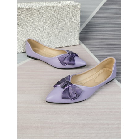 

Fashionable Ballet Flats For Women Bow Decor Slip-on Flats Women‘s Footwear