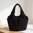 thumbnail image 4 of Striped Corduroy Diaper Bag Tote Large Capacity Shoulder Handbag for Moms Strolling and Daily Commute, 4 of 6