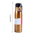 thumbnail image 3 of XYRSRUW Stainless Steel Insulated Cup, High-Capacity Sports Flask with Drawstring, Outdoor Adventure Kettle, Lightweight Travel Water Bottle(Gold), 3 of 6