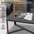 thumbnail image 4 of EAGLE PEAK Urban Slate 2 Piece Modern Outdoor Patio Furniture Set, Outdoor Couch and Coffee Table Set, Black/Gray, 4 of 9