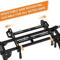 thumbnail image 4 of Huloretions Miter Saw Stand With Quick Release Tool Mounting System,Portable Miter Saw Stand 440 Lbs Load Capacity,27lbs Lightweight Saw Stand With Iron Skeleton Frame, 4 of 7