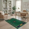 thumbnail image 2 of ODIKA Field Endzones Soccer Hockey Shaped Artificial Football Markings Refined for Dorm Room, Small Living Apartment, Stain Resistant Low Profile, 2 of 7