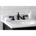 thumbnail image 2 of Kingston Brass KC7060PKL Duchess Widespread Bathroom Faucet with Brass Pop-Up, Matte Black, 2 of 8