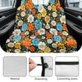 thumbnail image 6 of Drydeepin 60s 70s Groovy Hippie Daisy Car Seat Cover Towel Backseat Rear Bench Towel Seat Covers Non-Slip Universal Fit for Sedan Trucks Van SUV, Automotive Seat Protector, 6 of 7