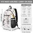 thumbnail image 3 of JIALIOU 14" Laptop Backpack Waterproof Airline Approved Stylish Casual Daypack for Travel Business College Work, Goose with Various Poses, 3 of 8