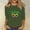 Green, variant on mihongmao Women's Mardi Gras T-Shirt Ladies' Carnival Printed Casual Round Neck Three Quarter Sleeve 3/4 Sleeve Loose T-shirt Top Green M